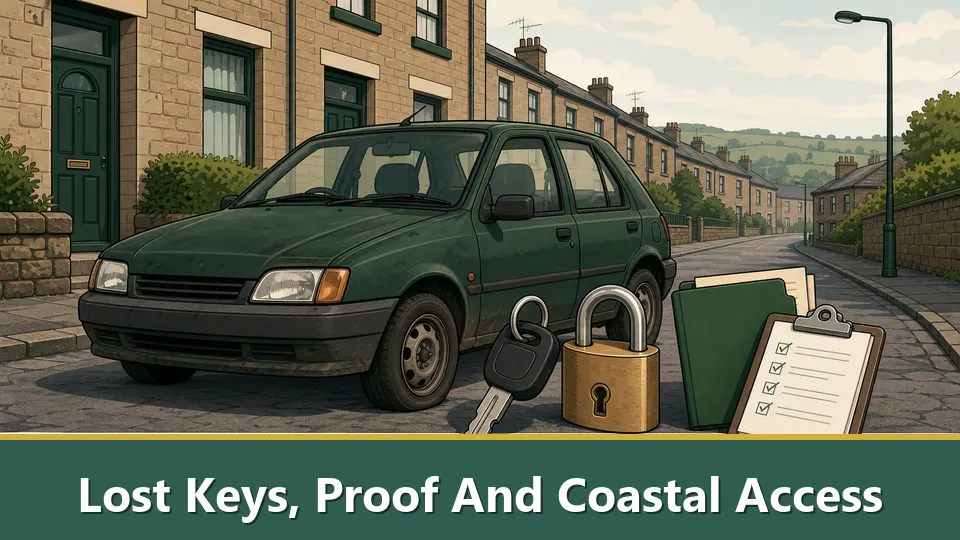 Lost Keys, Proof And Coastal Access